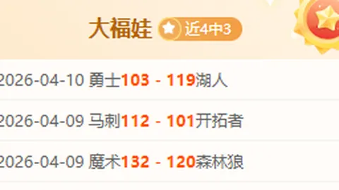 NBA季后赛活塞对魔术：专家推荐期号质合分析前区十码